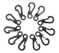 20Pcs Mini Carabiner Clips Durable Zinc Alloy Silver Outdoor Quick Release