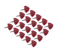 20pcs Miniatura Rosa Fiore Alberi 3cm Modello di Plastica Treno Layout Scenario Accessori Per La Decorazione Del Paesaggio Fai Da Te E Tavolo Sabbia