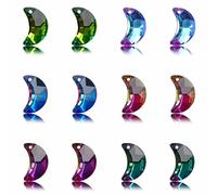 20pcs Multi Forma Ciondolo Cristallo Cuore Perlina Vetro Gemma Fai Collana Fare