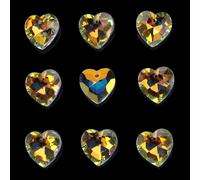 20pcs Multi Forma Ciondolo Cristallo Cuore Perlina Vetro Gemma Fai Collana Fare