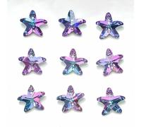 20pcs Multi Forma Ciondolo Cristallo Cuore Perlina Vetro Gemma Fai Collana Fare