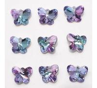 20pcs Multi Forma Ciondolo Cristallo Cuore Perlina Vetro Gemma Fai Collana Fare