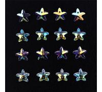 20pcs Multi Forma Ciondolo Cristallo Cuore Perlina Vetro Gemma Fai Collana Fare