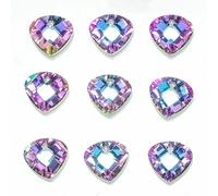 20pcs Multi Forma Ciondolo Cristallo Cuore Perlina Vetro Gemma Fai Collana Fare