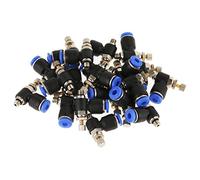 20Pcs OD 4mm Tubo M5 Pneumatica Valvola di Controllo Della Velocità Dell'aria Connettore Rapido 20Pcs Push Connect Raccordi Aria