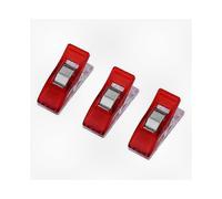 20pcs/pack Plastic Needlework Clips Suitable for Quilting, Sewing, and Knitting with Fabric Binding Clamps (Red)