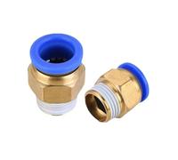 20PCS PC Pneumatic Fitting Quick Air Connector 4mm 6mm 8mm 10mm 12mm Male Thread 1/4 1/2 1/8 3/8 Hose Tube Pipe Connector(PC6-M5)