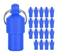 20pcs Pet Anti Lost for Dogs and Cats, Information Storage Tubes with Built in Slip for Details, Colorful and Decorative Pendants to Keep Your Pets Safe (Blue)