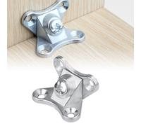 20PCS Removable Combination Butterfly Corner Code, Metal Brackets Corner Brace for Wood Furniture Fixing (A-Silver)