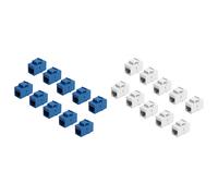 20Pcs RJ45 Connector Jack Cat6 Extension Coupler Ethernet Network LAN Cat 6 Coupler Jacks Adapter, & White
