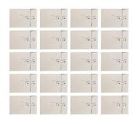 20pcs/set Winvelopes Invito Invito Buste Cartoline Winvelope Carta File Brown Card Winvel Con Chiusura Del Pulsante Stringa