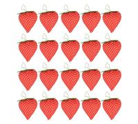 20pcs Sewing Pin Cushion Cotton Soft Lightweight Cute Strawberry Shaped Small Pin Cushion for Sewing Quilting Needlework DIY Crafts