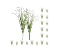 20pcs Simulation Plants Artificial Grass Leaf Plants Decor Home Office Greenery Stems