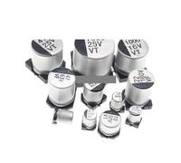 20pcs SMD aluminum electrolytic capacitor 100UF 10V 16V 25V 35V 50V 63V 100V SMD SMD NWPNLXEA(16V 6.3x5.4MM 20pcs)
