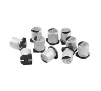 20Pcs SMD Capacitor 5x5.4mm Aluminum Electrolytic Capacitors 6.3V100UF 10V100UF 16V47UF 25V22UF 25V33UF 35V10UF 35V22UF 50V10UF NWPNLXEA(50V10UF 5x5.4)