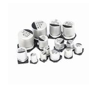 20pcs SMD Electrolytic capacitor aluminum 6.3V 10V 16V 25V 35V 50V 1UF 2.2UF 4.7UF 10UF 47UF 100UF 220UF 330UF 470UF 680UF NWPNLXEA(35V 100UF)