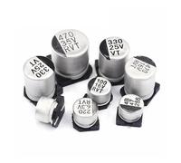 20pcs SMD Electrolytic capacitor aluminum 6.3V 10V 16V 25V 35V 50V 1UF 2.2UF 4.7UF 10UF 47UF 100UF 220UF 330UF 470UF 680UF AUOQKQUT(50V 22UF)