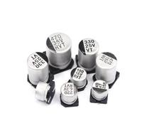 20pcs SMD Electrolytic capacitor aluminum 6.3V 10V 16V 25V 35V 50V 1UF 2.2UF 4.7UF 10UF 47UF 100UF 220UF 330UF 470UF 680UF CZAOINCU(50V 100UF)