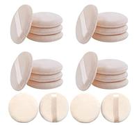 20PCS Soffio di Polvere Make Up Spugna, Spugnetta per il Trucco, Morbido Piumino da Cipria, Spugne Rotonde per Il Trucco Piumino, Soffio di Polvere Rotondo in Spugna, Soffio da Cipria Cosmetico