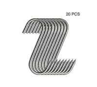 20pcs Stainless Steel Hooks with Sharp Tip for Butcher Shop for Kitchen Hot And Cold Smoking Practical Hook