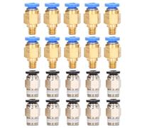 20Pcs Stampante 3D Raccordo Pneumatico PC4-M6 Raccordo Pneumatico Push To Connect + PC4-M10 Dritto Montaggio Rapido Set di Accessori Kit per Ender 3