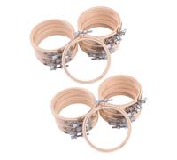 20pcs telaio a punto croce Embroidery Bamboo Circle Cross Stitch Hoop Frame Ring