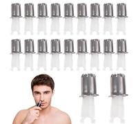 20pcs Testa di ricambio del taglio dei capelli a naso 0.9 Parte di taglio del naso con acqua a lama interna e ruggine di plastica e ferri di capelli in ferro Accessori per, per uomini
