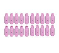 20Pcs TIG Alumina Nozzles Ceramic Cup, Gas Lens Shield Consumables for Welding Torch, 10N49 5# Alumina Nozzle Cups with Fast Heat Dissipation, Compatible with WP17 WP18 WP26 Series