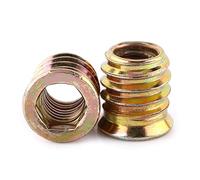 20pcs Vite In Acciaio al Carbonio Zincato con Dado, Dadi con Inserto Filettato a Esagono Incassato per Mobili In Legno(m8*15mm)