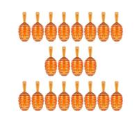 20pcs vuoto Lip Balm Dispenser Gloss Tubi Con Morbida Testa Spazzola Per Artigianato Rossetto Cosmetico Campione Ambra Honecomb Gloss