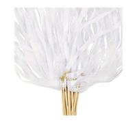 20pcs White Ribbon Sticks For Home, Party, Wedding Decoratio Per Feste