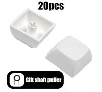 20PCS XDA 1X Tastiera Meccanica Keycaps Illumina la tua esperienza di tastiera (bianco)