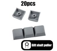 20PCS XDA 1X Tastiera Meccanica Keycaps Illumina la tua esperienza di tastiera (grigio scuro)
