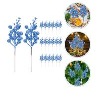 20pcs Xmas Glitter Bacca Artificiale Bacca Finta Gambi Albero Di Natale