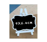 20pcsWooden casa Staffa Mini piccola lavagna con cavalletto in legno bianco - Crafts Wedding Party e Daily casa Decorazione commerciale da tavolo Segni Lavagne Forum Prop Decoration(Blanc,L)