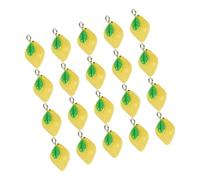 20pezzi Ciondoli Limoni Gialli per Gioielli e DIY in Resina Plastica