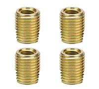 20pezzi Inserto filettato autofilettante 302 Acciaio al carbonio zincato a taglio Tipo con vite a bussola Inserto a vite Accessori di riparazione per riparazione filetti