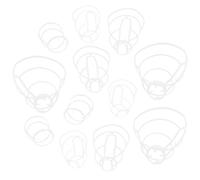 20pezzi Rete per Bottiglie di Infusione in Plastica Bianca | 4 Misure 500ml 250ml 100ml 50ml, per Casa e Ospedale, Supporto Stabile per Contenitori
