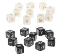 20Pezzo A Sei Dadi D6 Per Giocare A D&D RPG Party Game In Bianco E