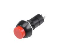 20pz,12mm rosso Pulsante momentaneo rotondo interruttore pulsante piatto SPST