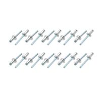 20pz 6mm x 12mm alluminio/acciaio estremità aperta rivetti ciechi