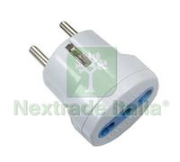 20PZ ADATTATORE BIPASSO 2P+T SPINA SCHUKO BIANCO SPINA 16A PRESA 10 16A BIANCO: