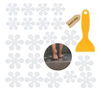 20pz Adesivi antiscivolo doccia per bambini e adulti,per Doccia e Vasca, scale Nastro antiscivolo vasca da bagno trasparente,Adesivi Vasca da Bagno con Autoadesiva,Strisce antiscivolo - φ10cm e 8cm