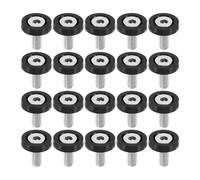 20pz Auto Motocicletta Nero M6 Sportello Paraurti Rondella Bullone Chiusura