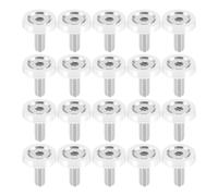 20pz Automobile Motocicletta Argentato M6 Sportello Paraurti Rondella Bullone