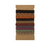 20pz Boho Elastici per Capelli per Donne Uomini, Bracciali per Elastici per Capelli Fermagli per Coda di Cavallo Fasce Elastici per Capelli per Capelli Spessi/Medi/Lunghi (4 Stili, 10 Colori)