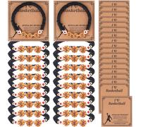 20Pz Bracciale Basket, Regali Basket Perline Braccialetti Sportivi Con Biglietti