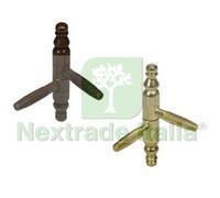 20PZ CERNIERE ANUBA BAROCCO IN ACCIAIO Ø MM.11 MOD.131 (E.00131.11.02) BRONZATO: