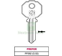 20PZ CHIAVE OTTONE PF092 (G.VAC 0) PREFER: