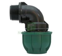 20PZ GOMITO A 90° CON DERIVAZIONE MASCHIO Ø 20 X 1 2 PN 12,5: